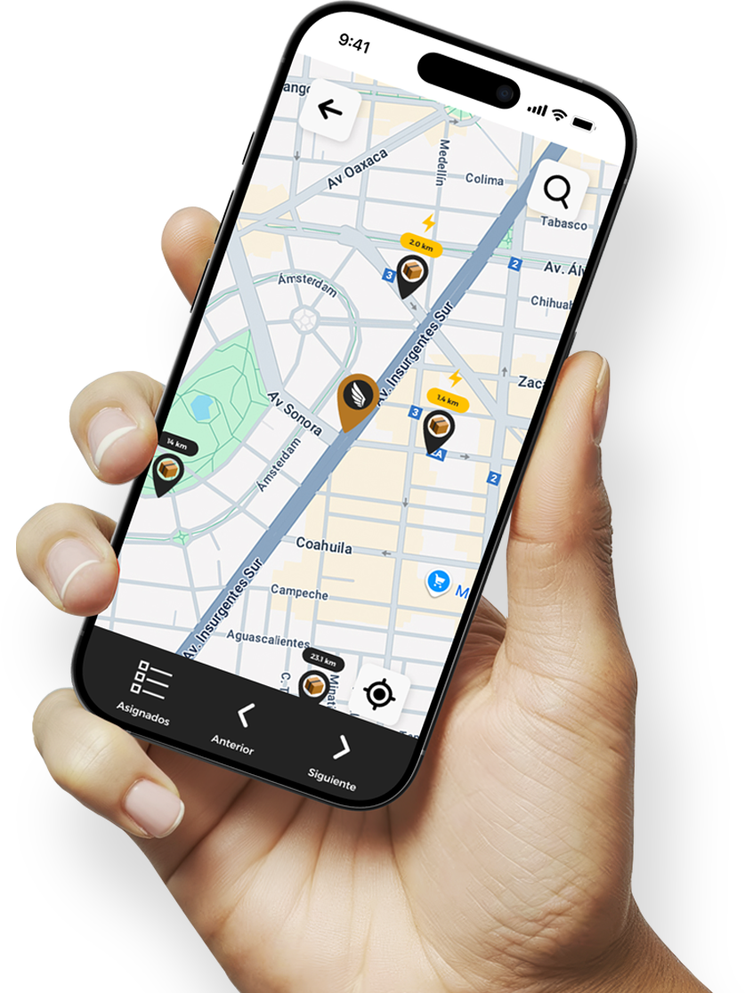 App en teléfono
